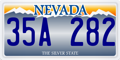 NV license plate 35A282
