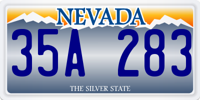 NV license plate 35A283