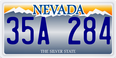 NV license plate 35A284