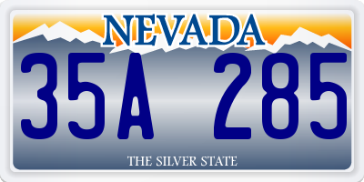 NV license plate 35A285
