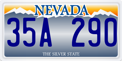 NV license plate 35A290