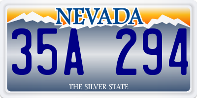 NV license plate 35A294