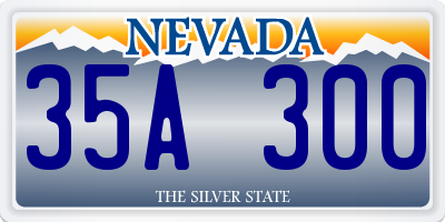 NV license plate 35A300
