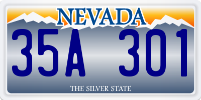 NV license plate 35A301