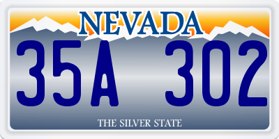 NV license plate 35A302