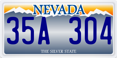 NV license plate 35A304