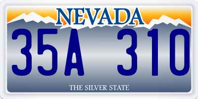 NV license plate 35A310