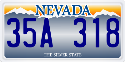 NV license plate 35A318