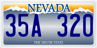 NV license plate 35A320