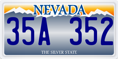 NV license plate 35A352
