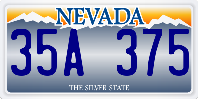 NV license plate 35A375