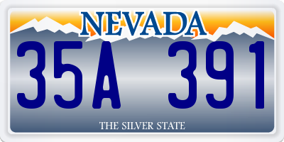 NV license plate 35A391