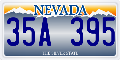 NV license plate 35A395