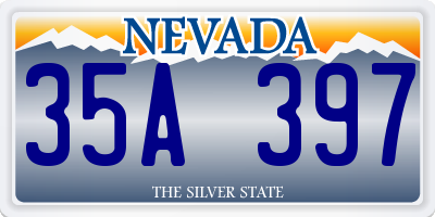 NV license plate 35A397