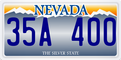 NV license plate 35A400