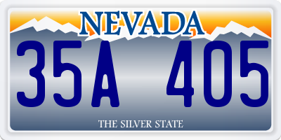 NV license plate 35A405