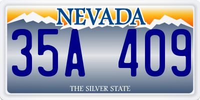 NV license plate 35A409