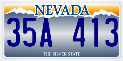 NV license plate 35A413