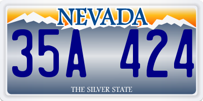 NV license plate 35A424