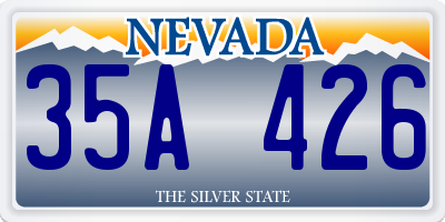 NV license plate 35A426