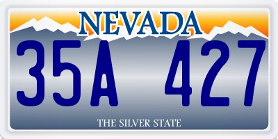 NV license plate 35A427