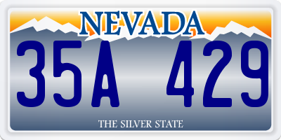 NV license plate 35A429