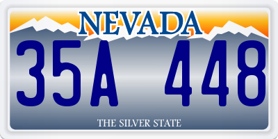 NV license plate 35A448