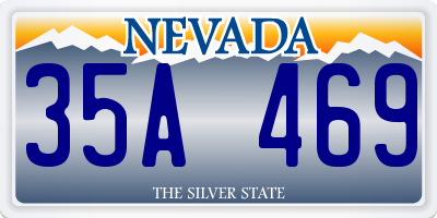 NV license plate 35A469