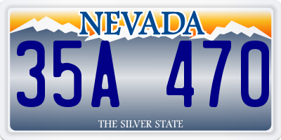 NV license plate 35A470