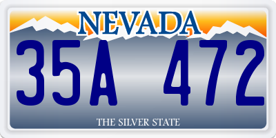 NV license plate 35A472