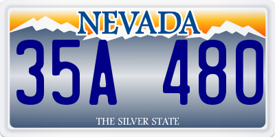 NV license plate 35A480