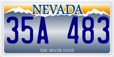 NV license plate 35A483