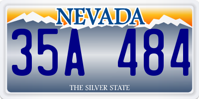 NV license plate 35A484