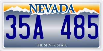 NV license plate 35A485
