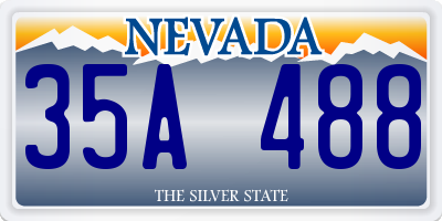 NV license plate 35A488
