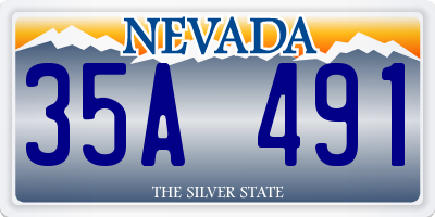 NV license plate 35A491