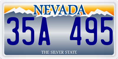 NV license plate 35A495