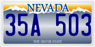 NV license plate 35A503