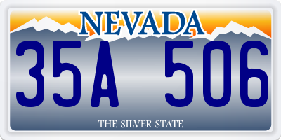 NV license plate 35A506