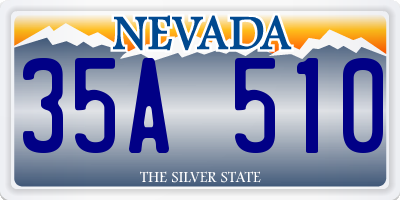 NV license plate 35A510