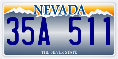 NV license plate 35A511