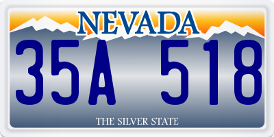 NV license plate 35A518