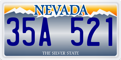 NV license plate 35A521