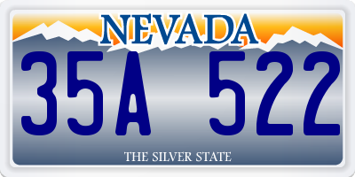 NV license plate 35A522