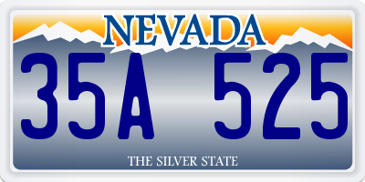 NV license plate 35A525