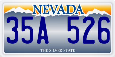 NV license plate 35A526