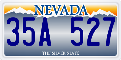 NV license plate 35A527