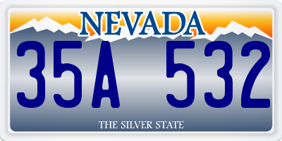 NV license plate 35A532