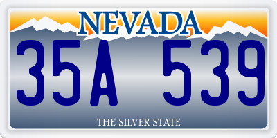 NV license plate 35A539