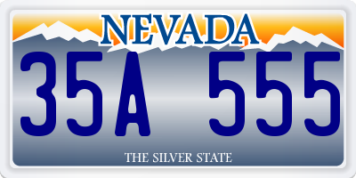 NV license plate 35A555